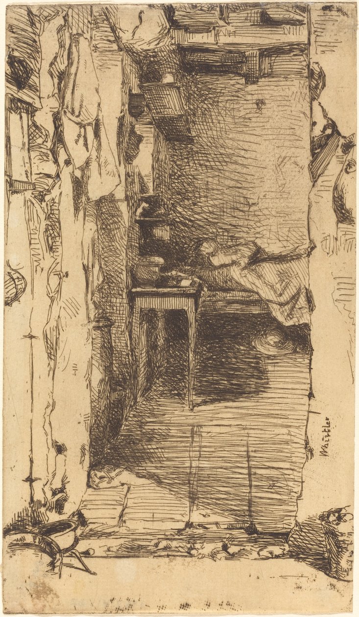 Raccoglitori di Stracci, Quartiere Mouffetard, Parigi, 1858 da James Abbott McNeill Whistler