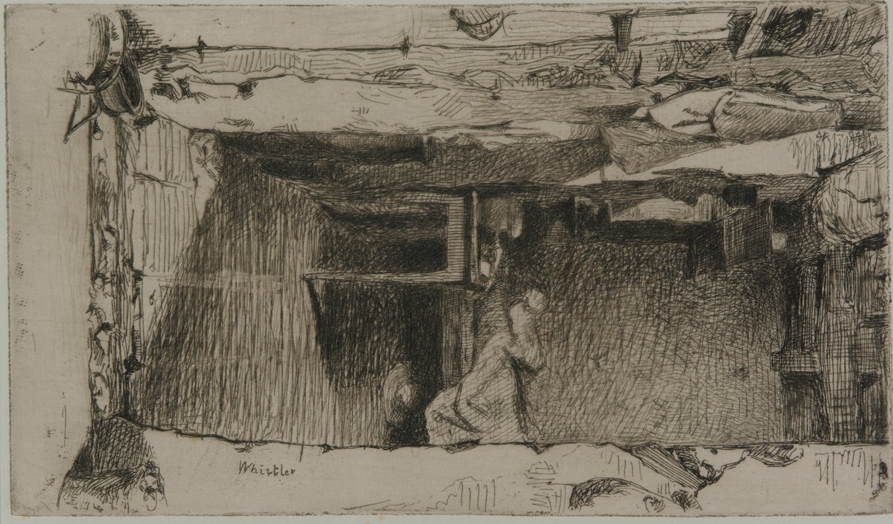 Raccoglitori di stracci, Quartier Mouffetard, Parigi, 1858 da James Abbott McNeill Whistler
