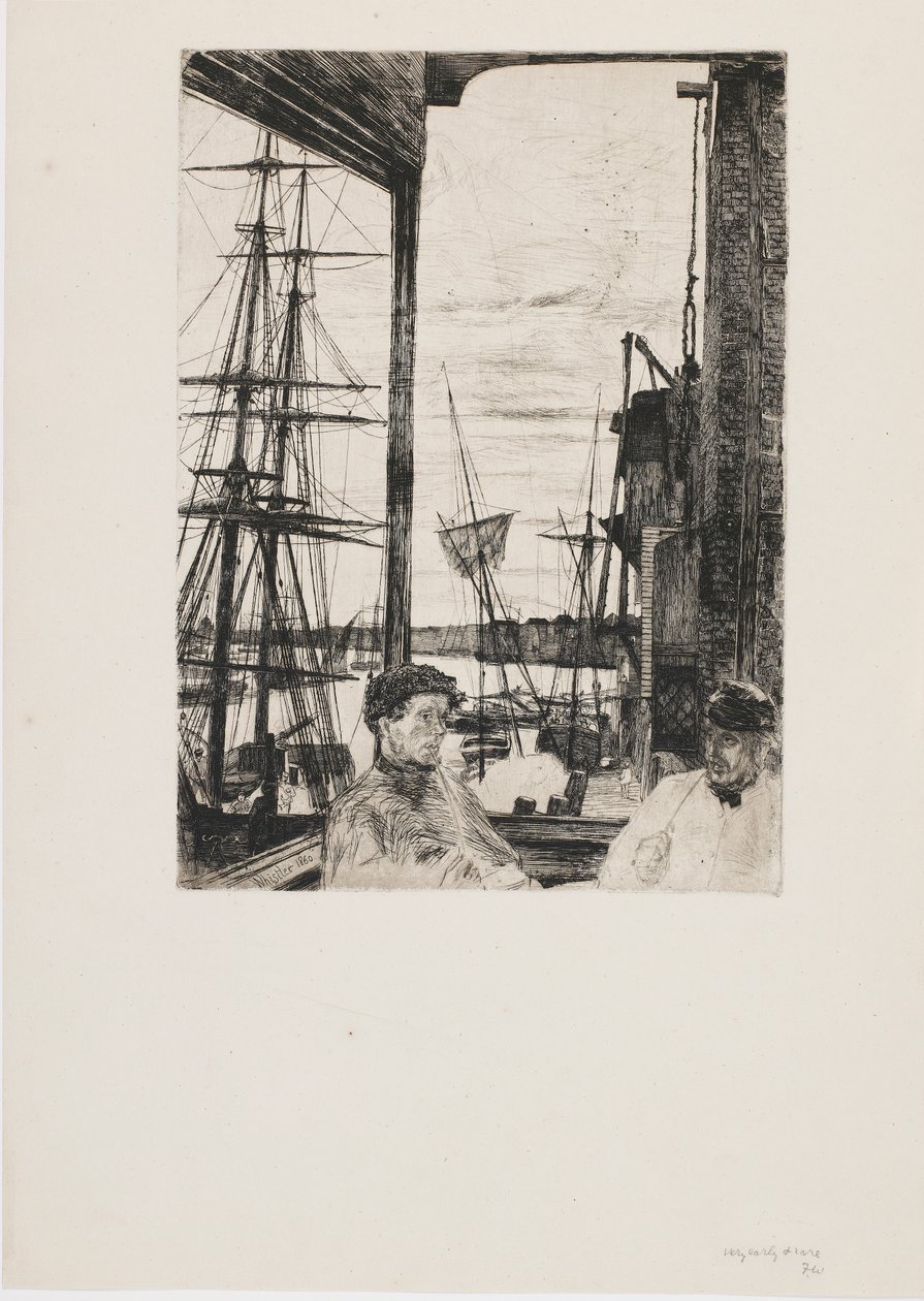 Rotherhithe, 1860 da James Abbott McNeill Whistler
