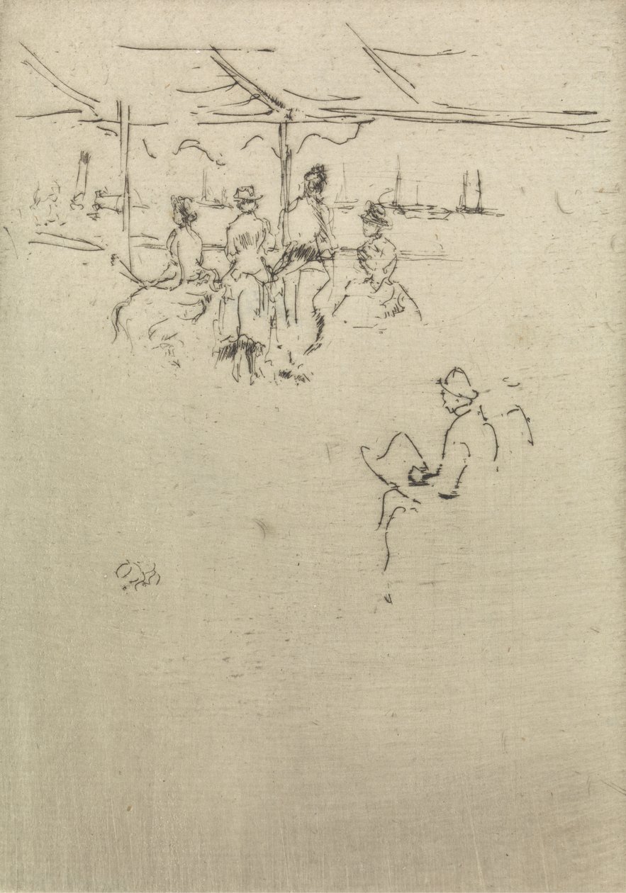 Molo di Ryde, da una serie di dodici incisioni intitolate La Rivista Navale da James Abbott McNeill Whistler