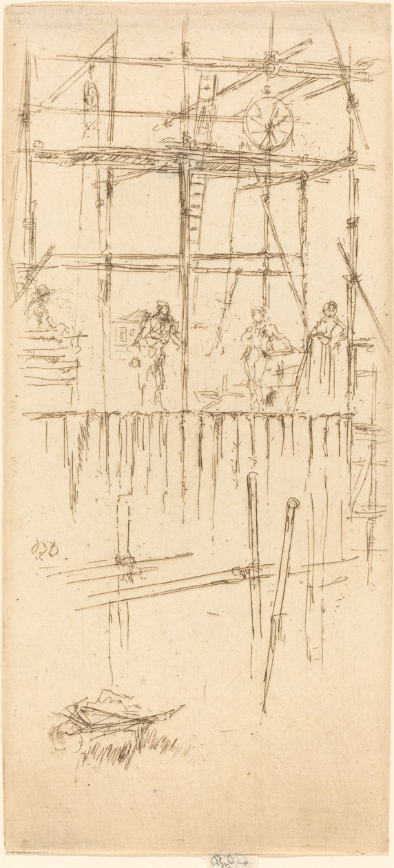 Impalcature del Savoy, c. 1887 da James Abbott McNeill Whistler