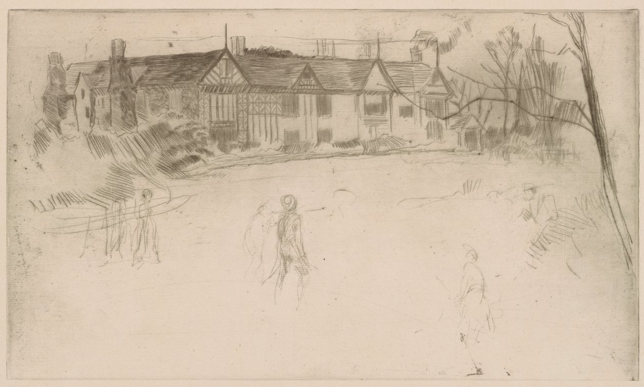 Speke Hall, 1875 da James Abbott McNeill Whistler