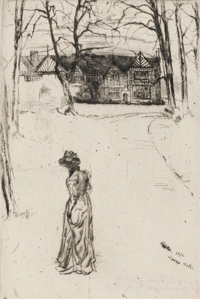 Speke Hall: Il Viale da James Abbott McNeill Whistler
