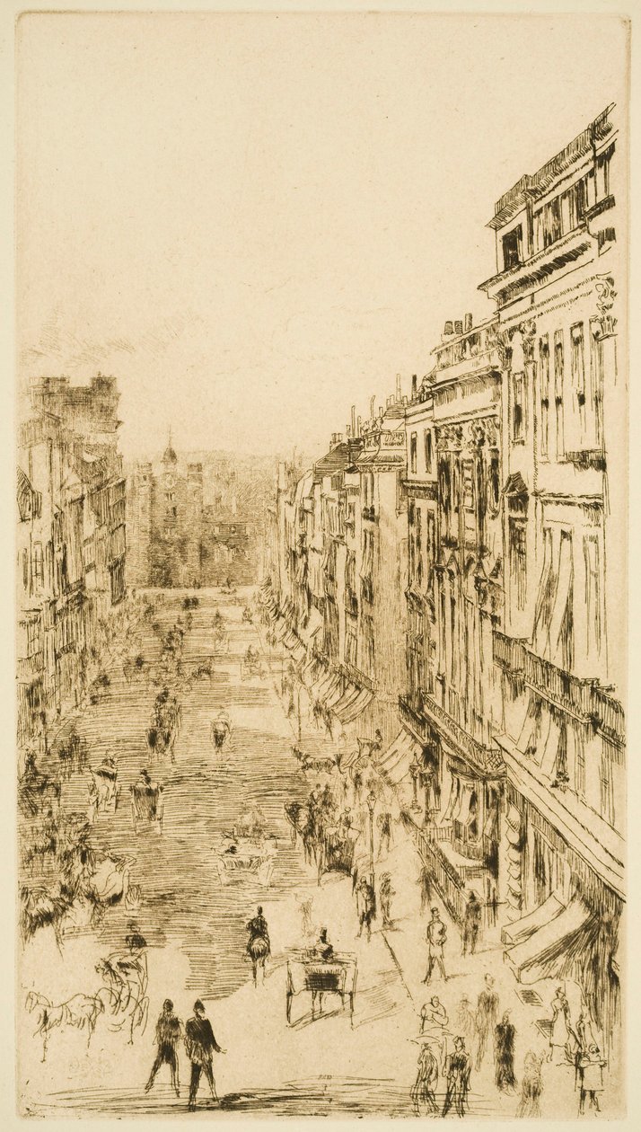 St James’s Street a Londra da James Abbott McNeill Whistler