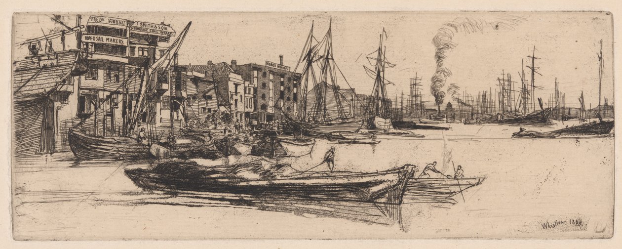 Magazzini del Tamigi da James Abbott McNeill Whistler