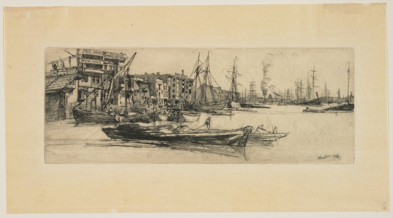 Magazzini del Tamigi da James Abbott McNeill Whistler
