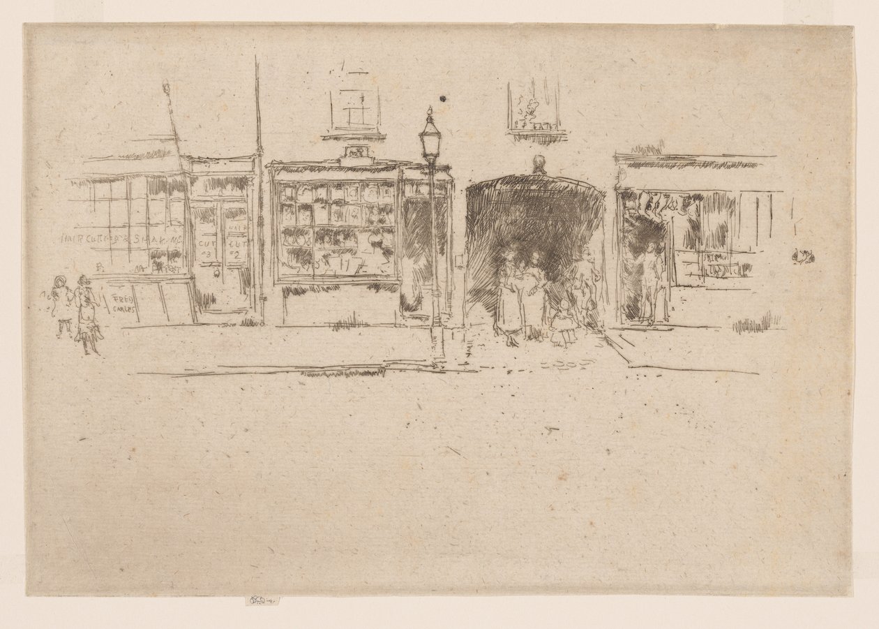 Il negozio del barbiere, Chelsea da James Abbott McNeill Whistler
