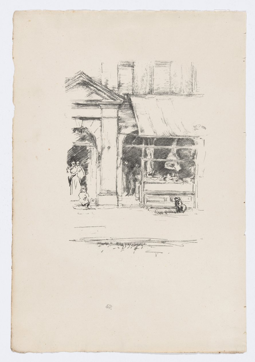 Il cane del macellaio da James Abbott McNeill Whistler