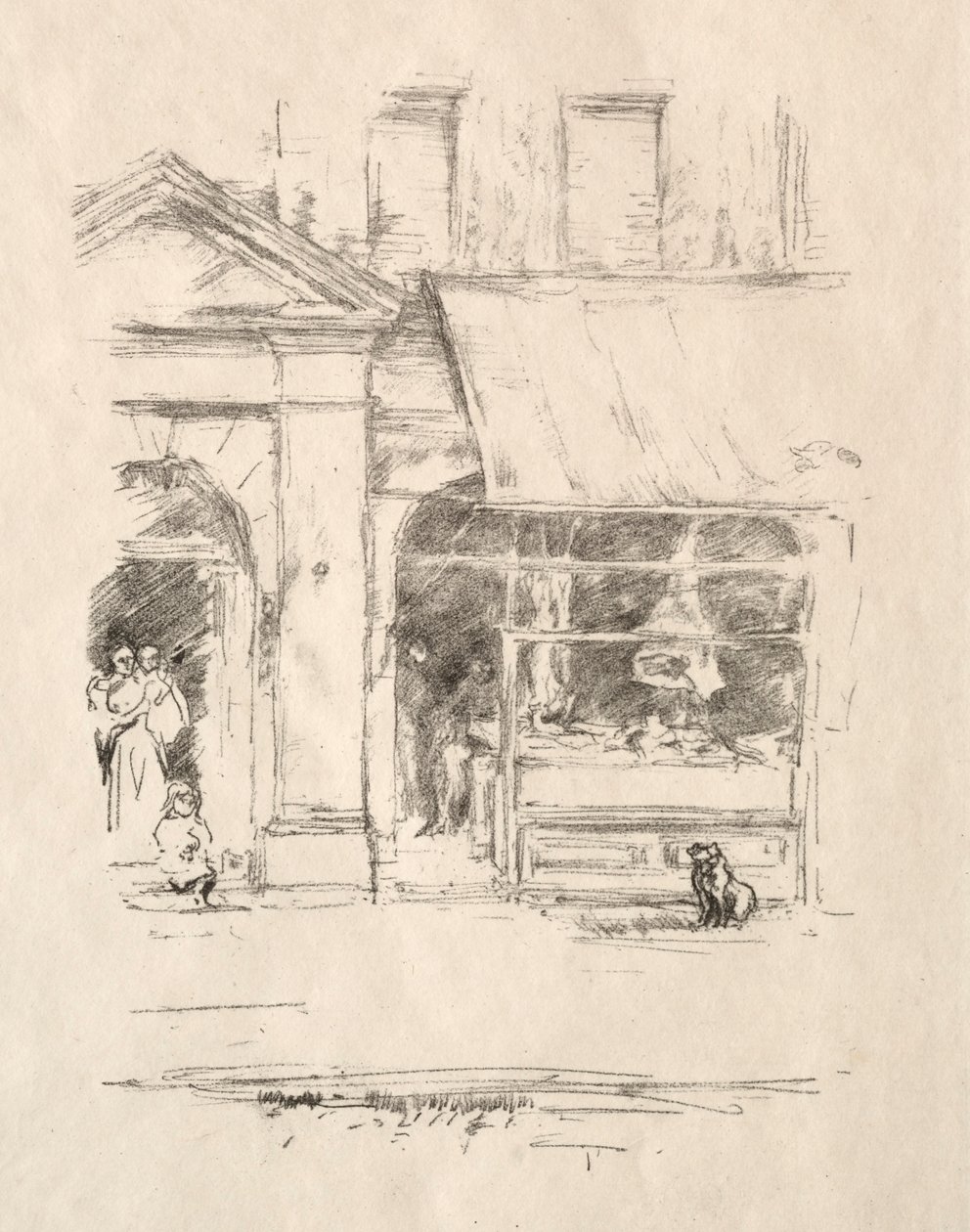 Il cane del macellaio, 1896 da James Abbott McNeill Whistler