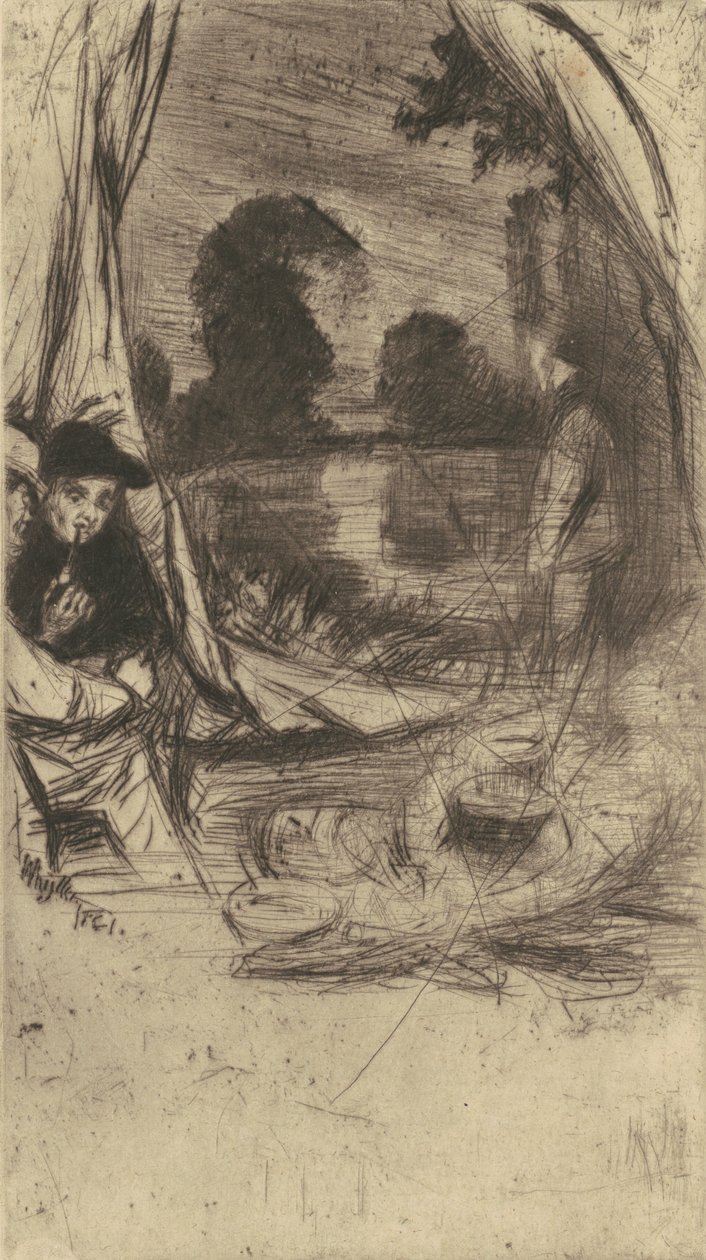 Il campo, 1861 pubblicato 1879 da James Abbott McNeill Whistler