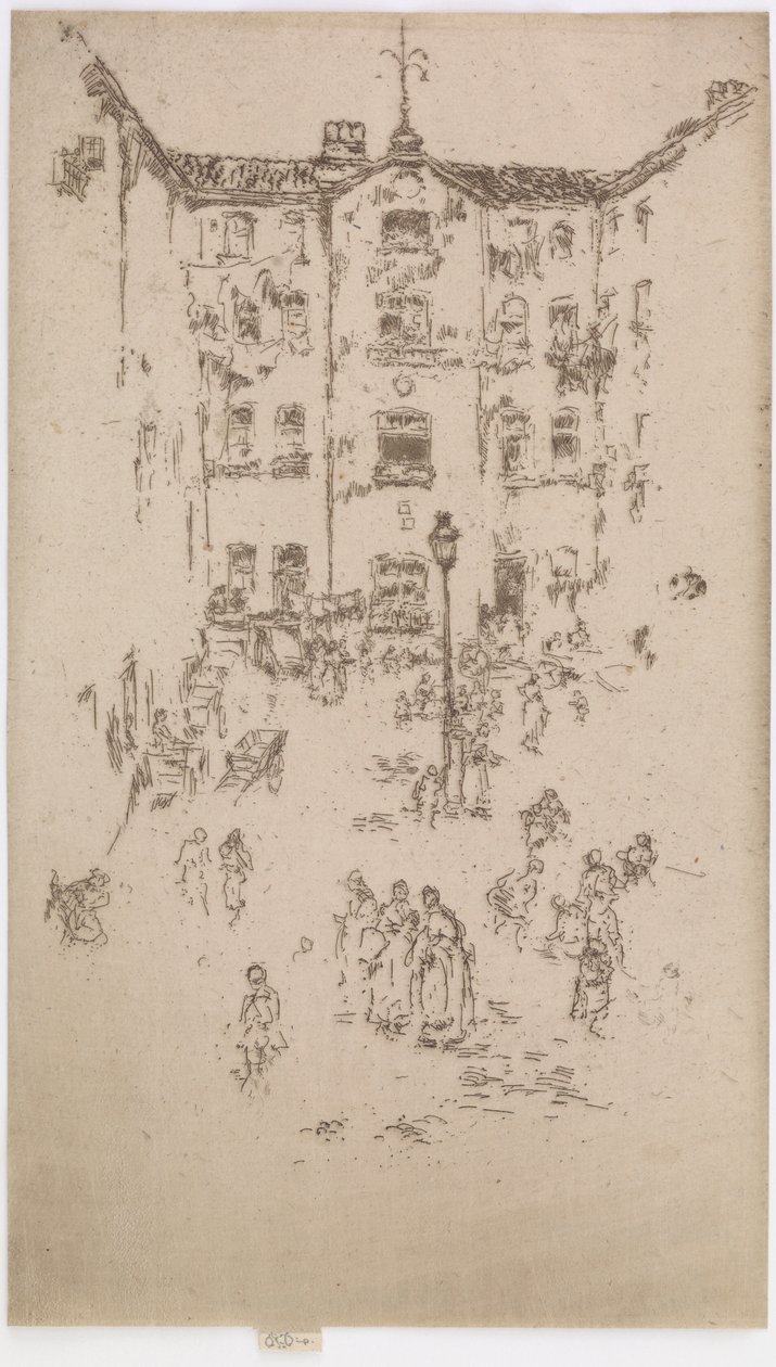 Il Cortile, Bruxelles, 1887 da James Abbott McNeill Whistler