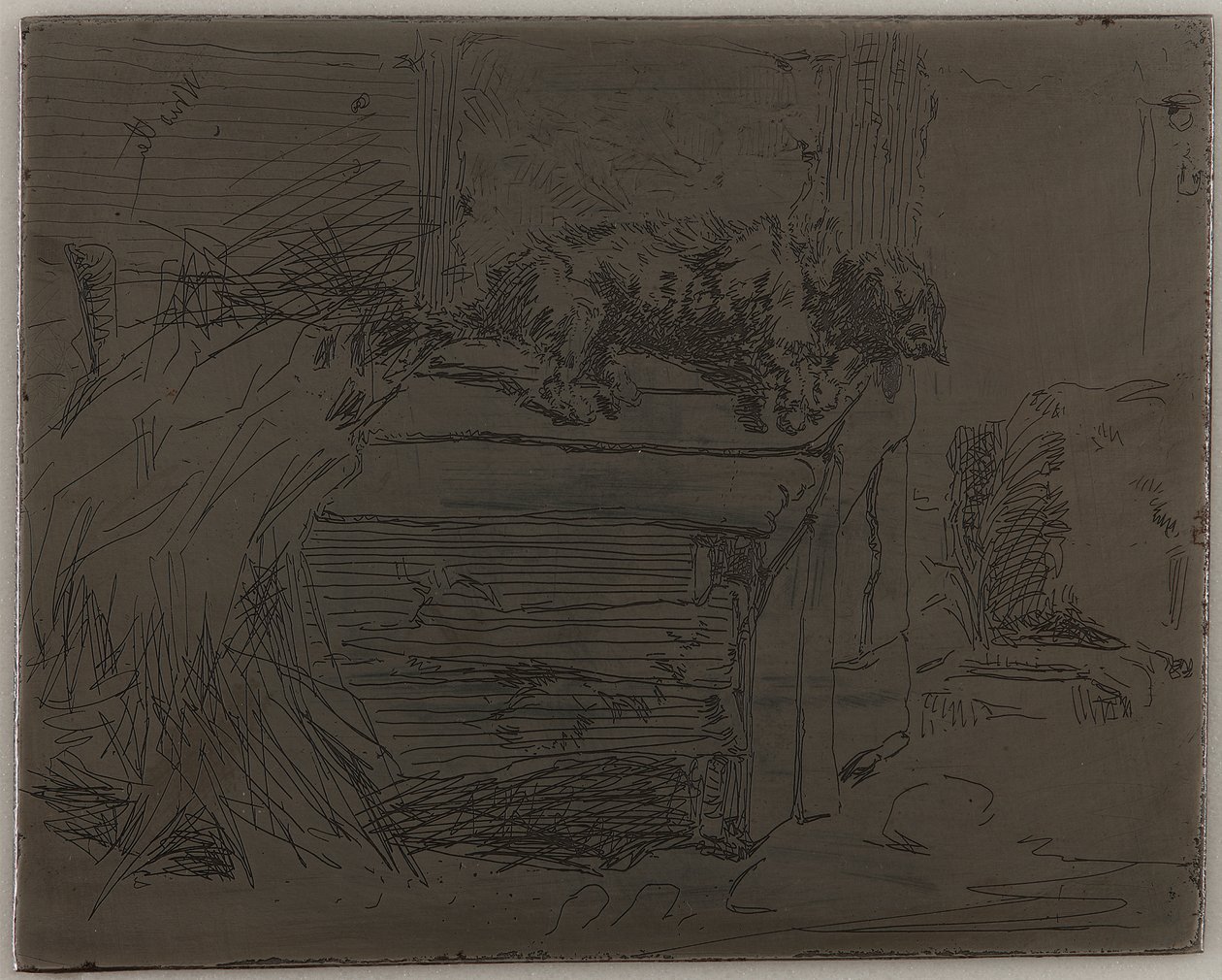 Il cane sulla cuccia da James Abbott McNeill Whistler