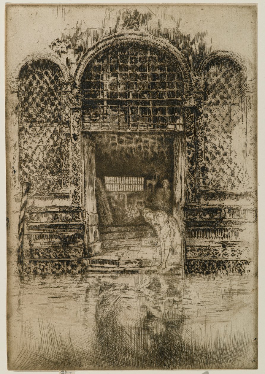 La porta, 1880 da James Abbott McNeill Whistler