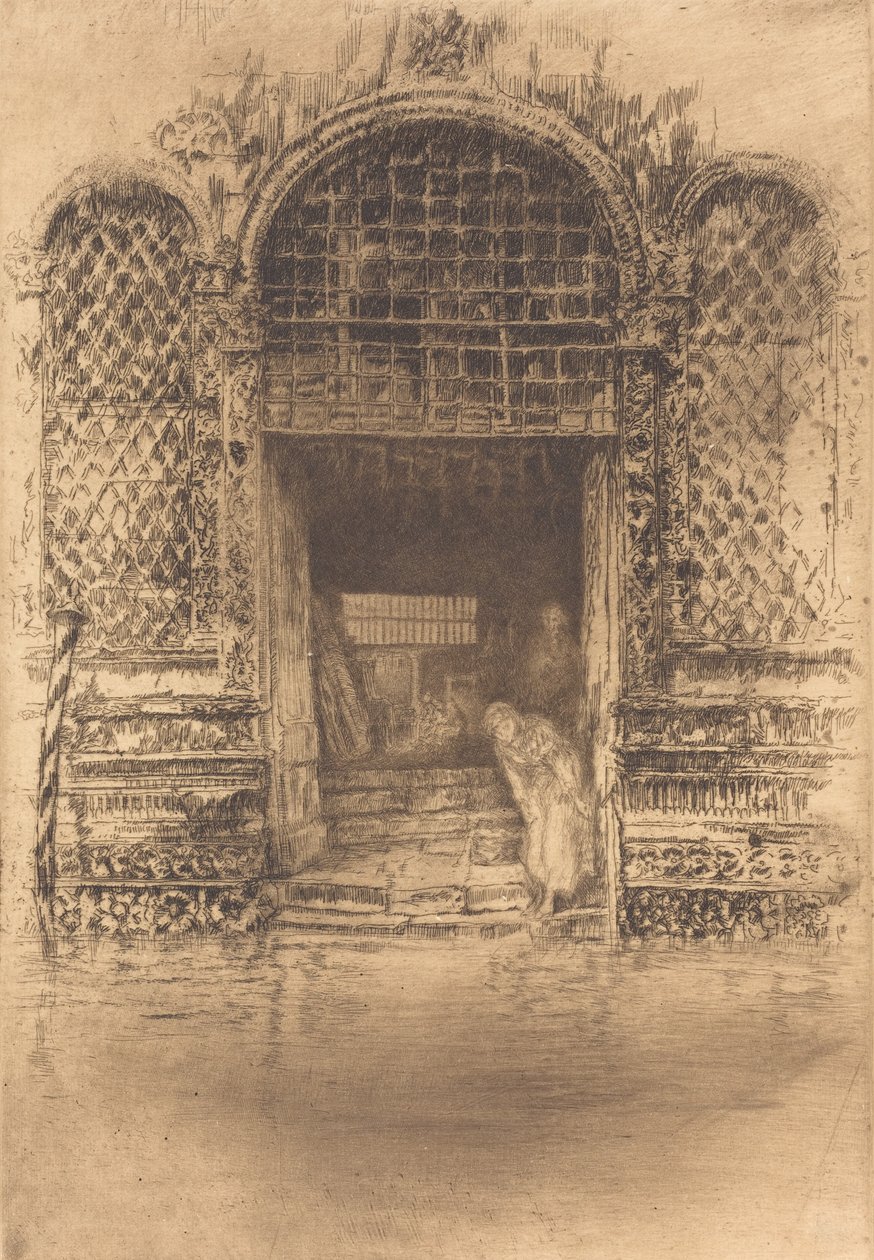 La porta, 1880 da James Abbott McNeill Whistler