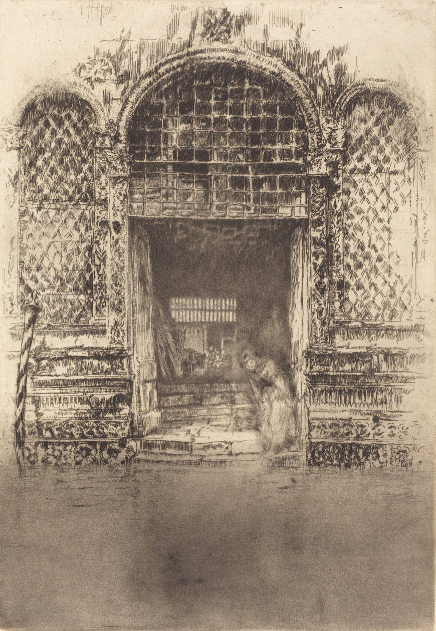 La porta, 1880 da James Abbott McNeill Whistler