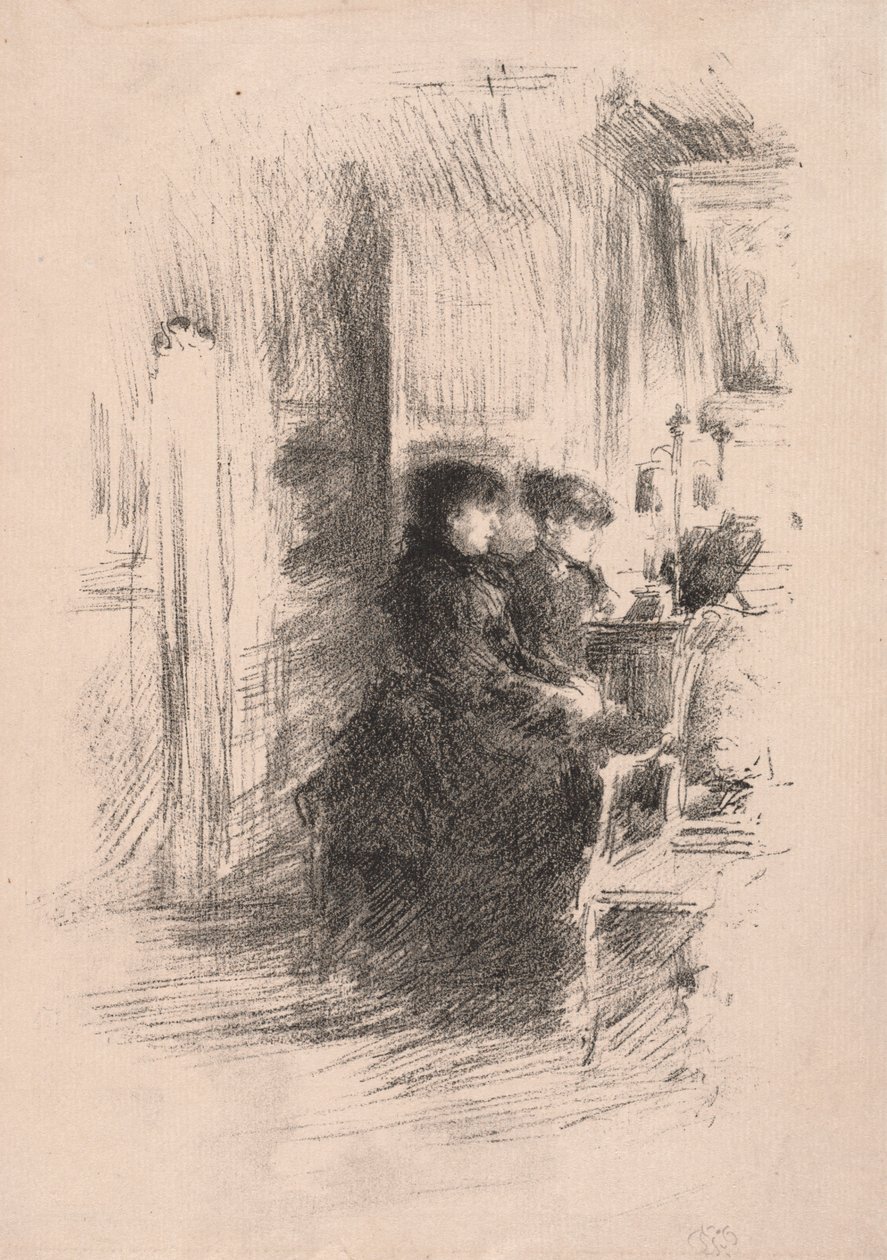 Il Duetto, 1894 da James Abbott McNeill Whistler