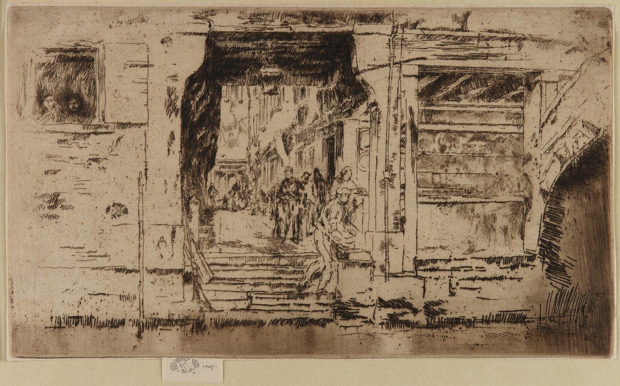 Il negozio di pesce, Venezia da James Abbott McNeill Whistler