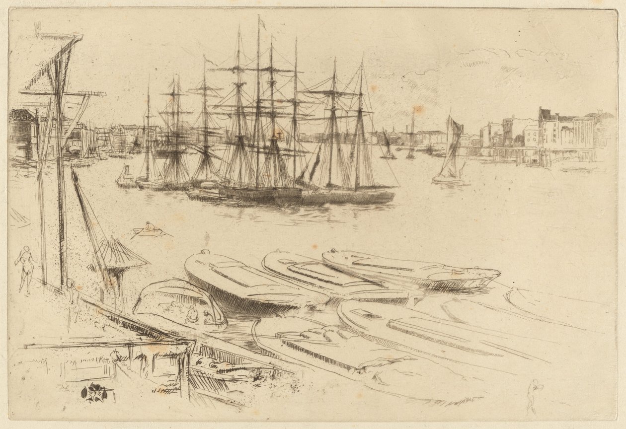 La grande piscina, c. 1879 da James Abbott McNeill Whistler