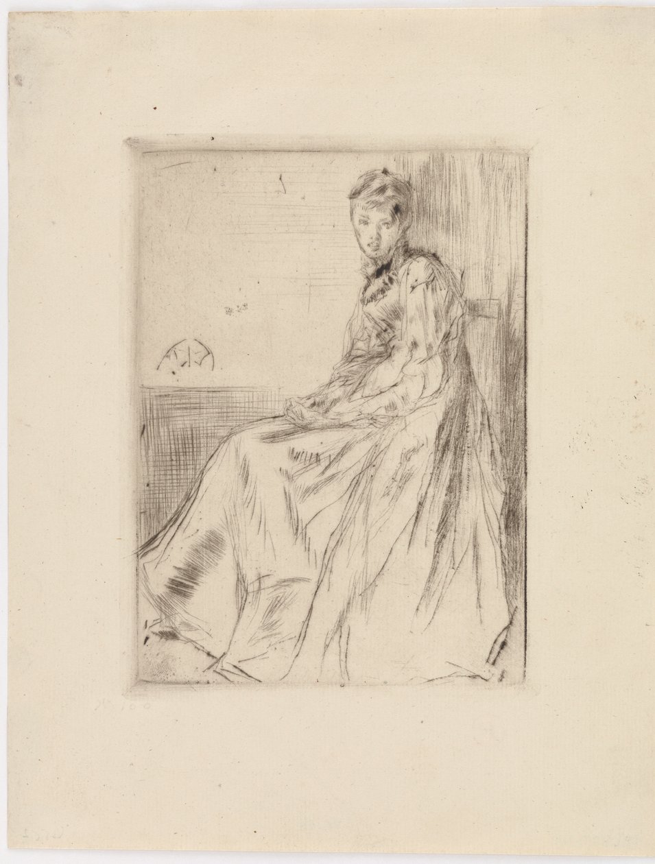 La Lettera, Maud seduta, 1873 da James Abbott McNeill Whistler