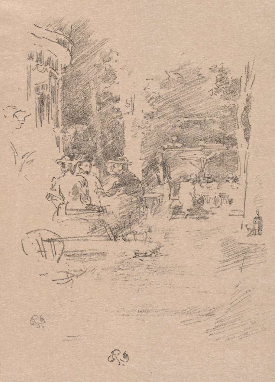 Il piccolo caffè al Bois da James Abbott McNeill Whistler