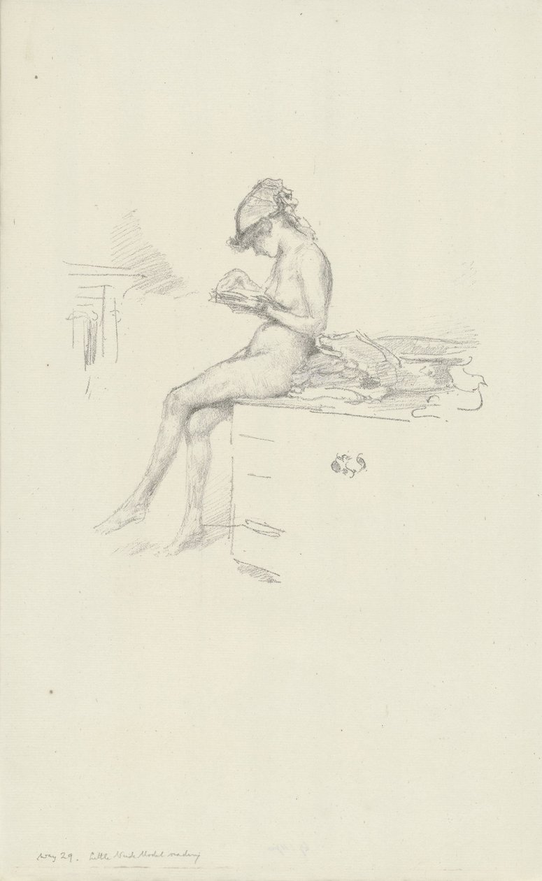 La piccola modella nuda, che legge da James Abbott McNeill Whistler