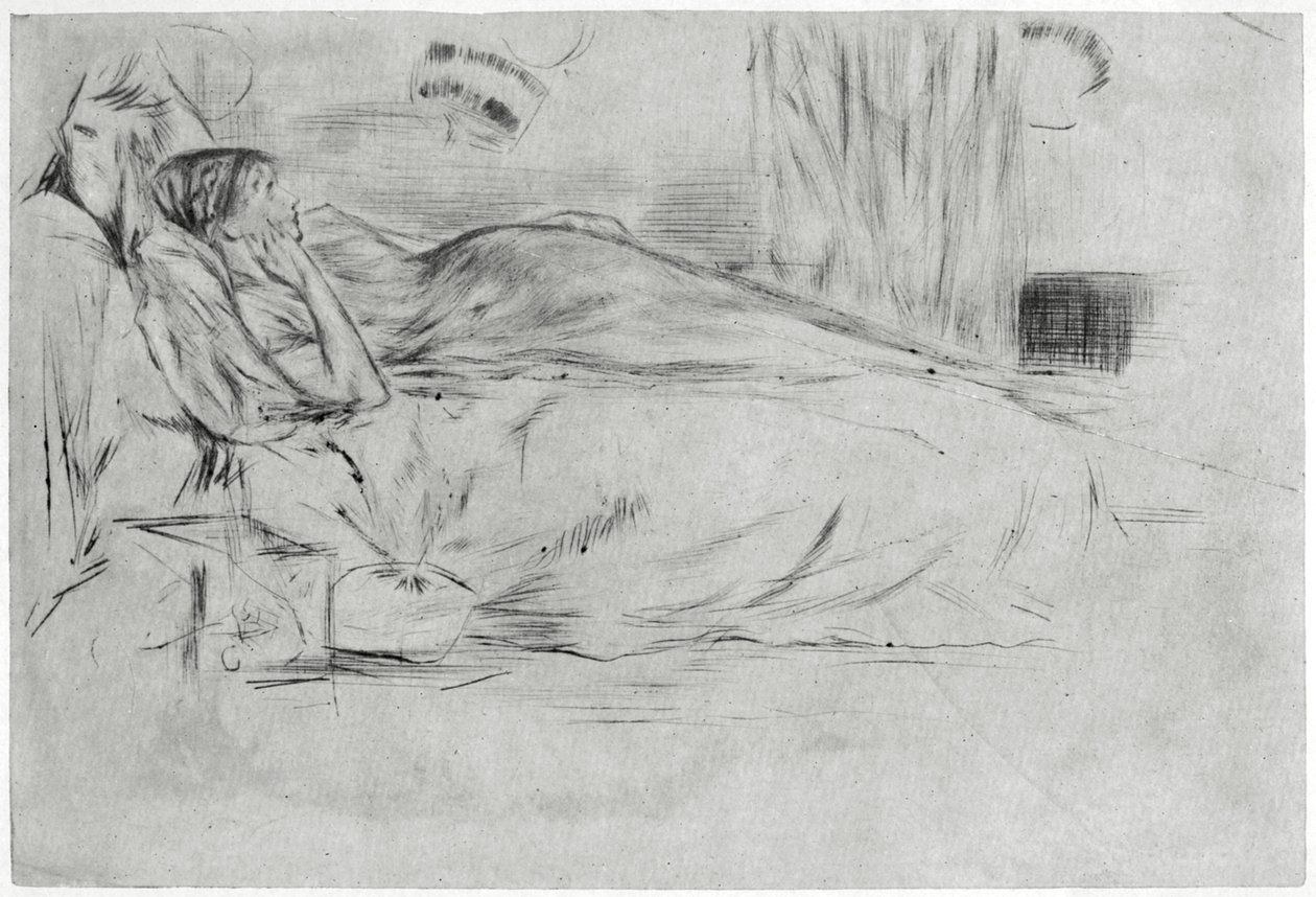 Il modello, sdraiato, c1864 1904 da James Abbott McNeill Whistler