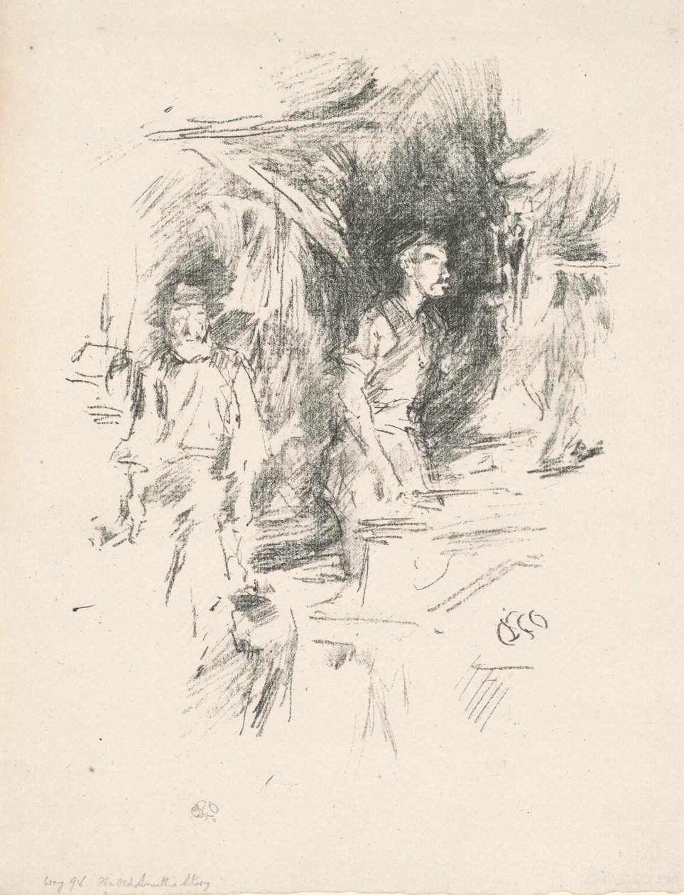 La storia del vecchio fabbro, 1895 da James Abbott McNeill Whistler