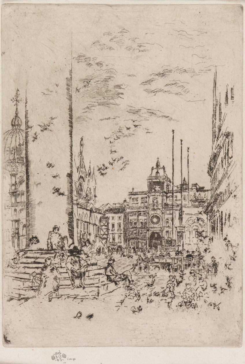 La Piazzetta, 1879-1880 da James Abbott McNeill Whistler