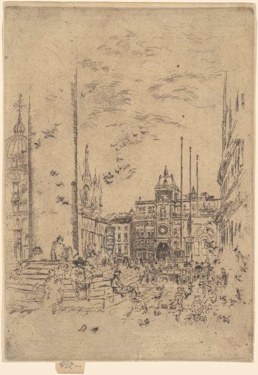 La Piazzetta, 1879-1880 da James Abbott McNeill Whistler