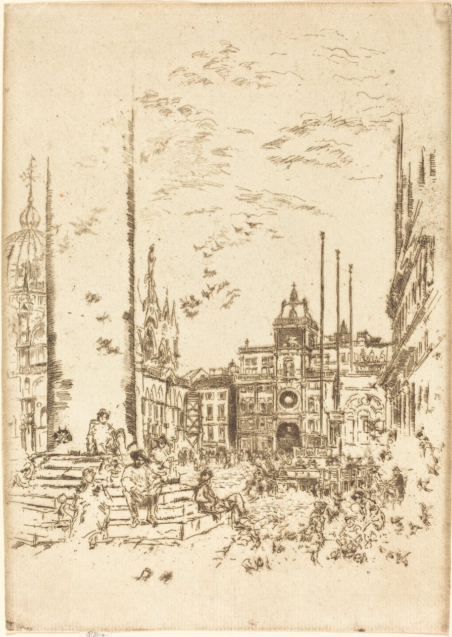 La Piazzetta da James Abbott McNeill Whistler