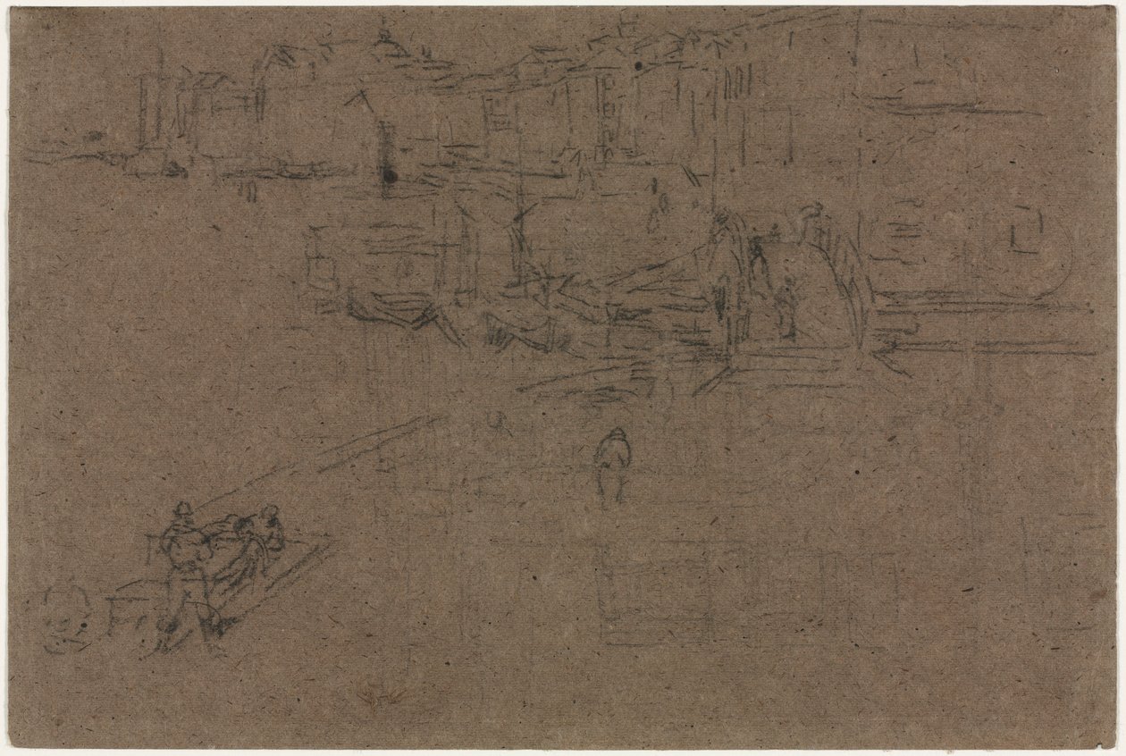 La Riva, Venezia da James Abbott McNeill Whistler