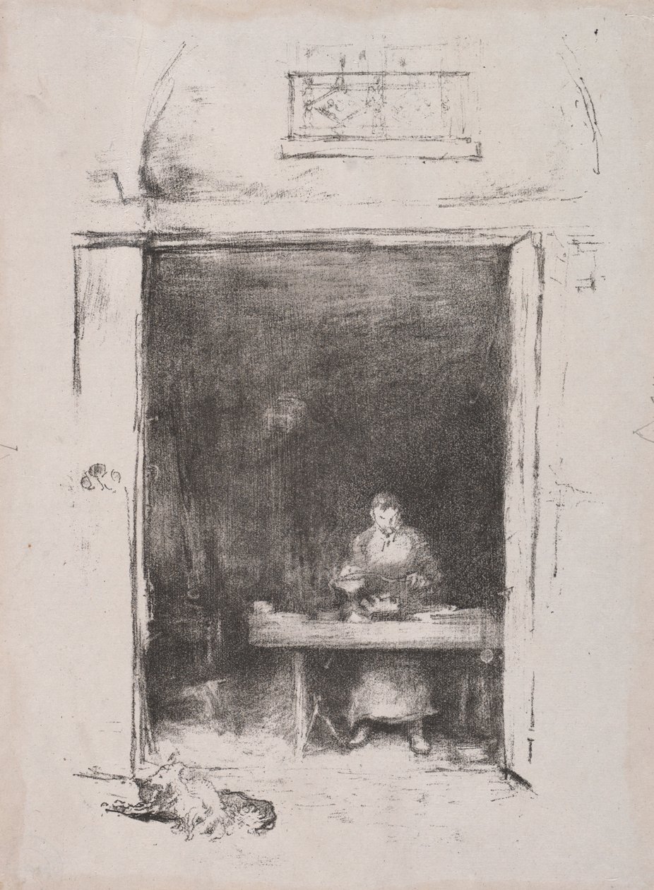 Il fabbro: Passage du Dragon, 1894 da James Abbott McNeill Whistler