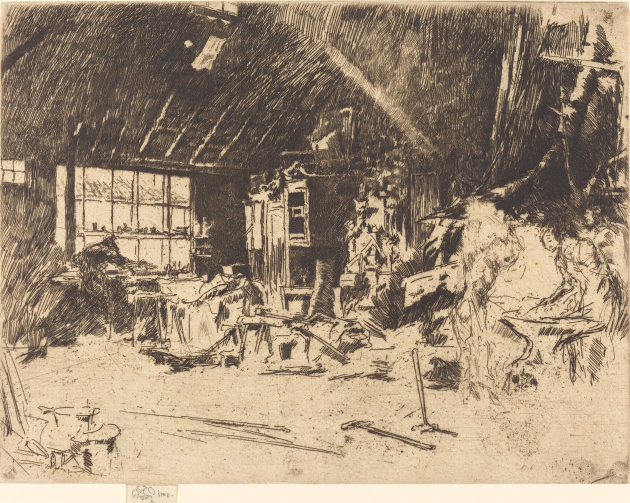 La fucina, c. 1880 da James Abbott McNeill Whistler