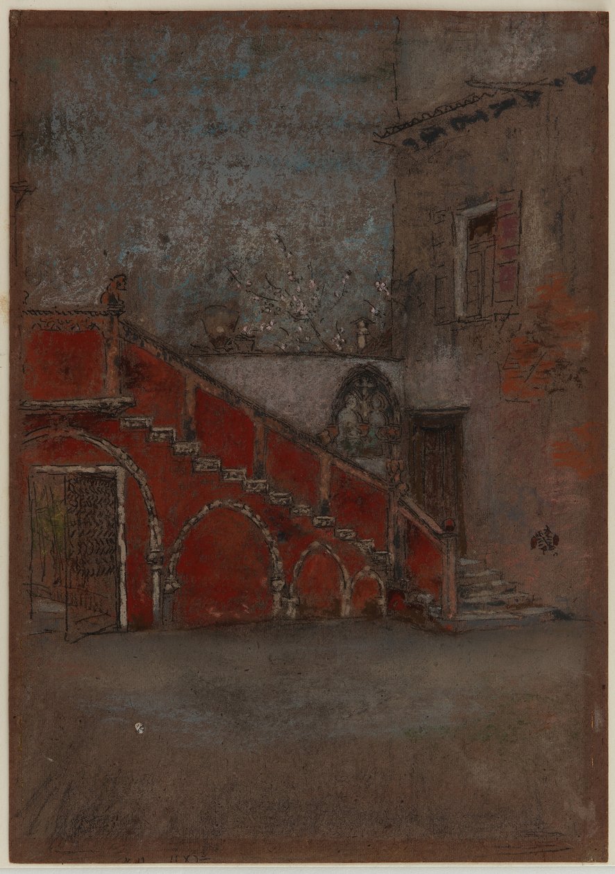 La scala: Nota in rosso da James Abbott McNeill Whistler