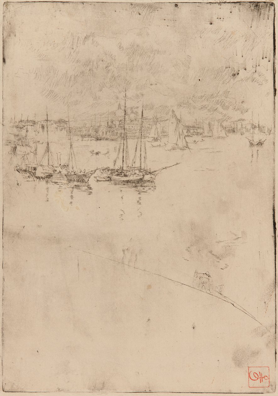 Il battello a vapore, Venezia, 1879-1880 da James Abbott McNeill Whistler