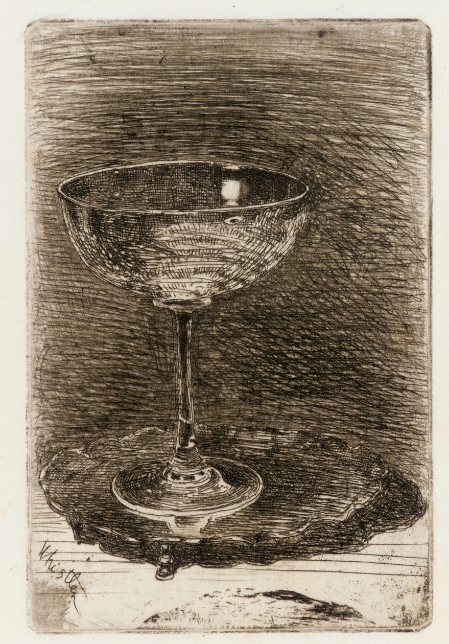 Il bicchiere di vino da James Abbott McNeill Whistler