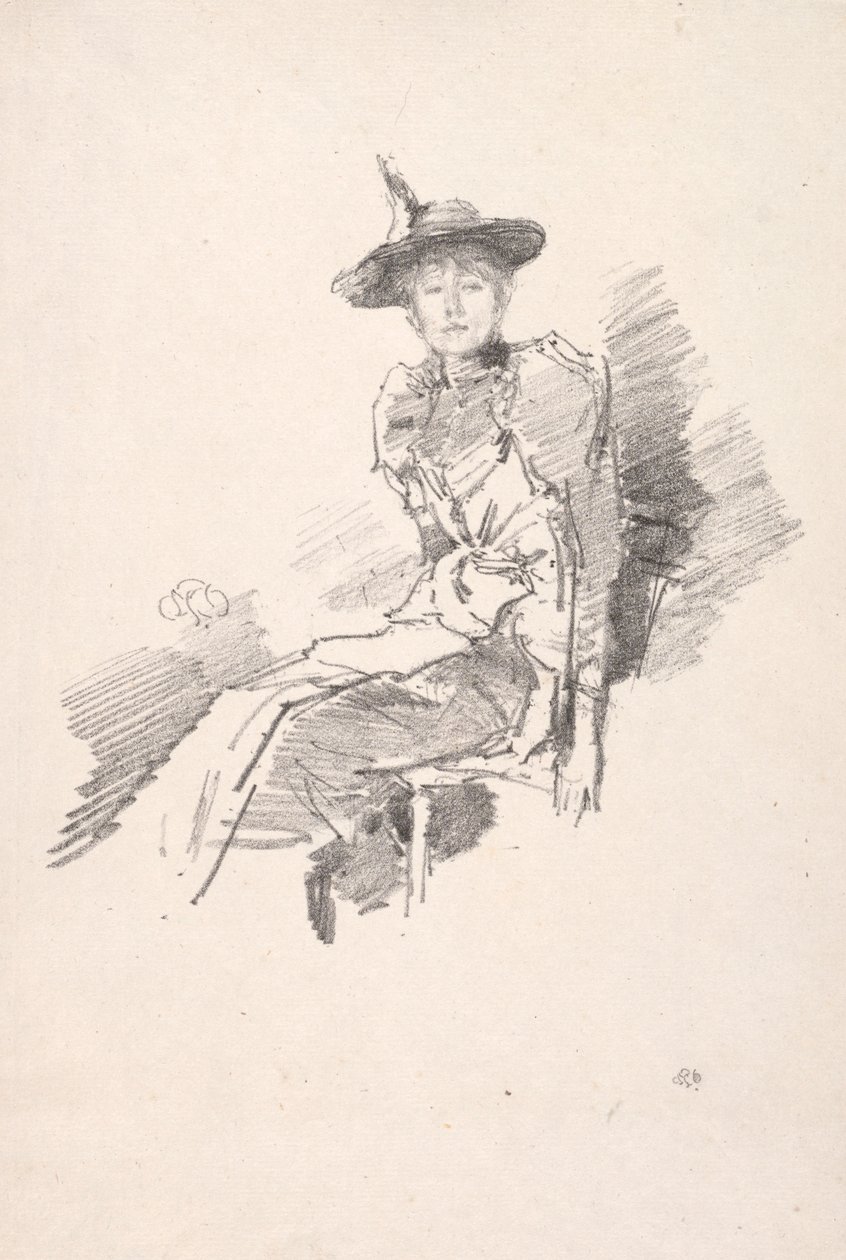 Il cappello alato da James Abbott McNeill Whistler