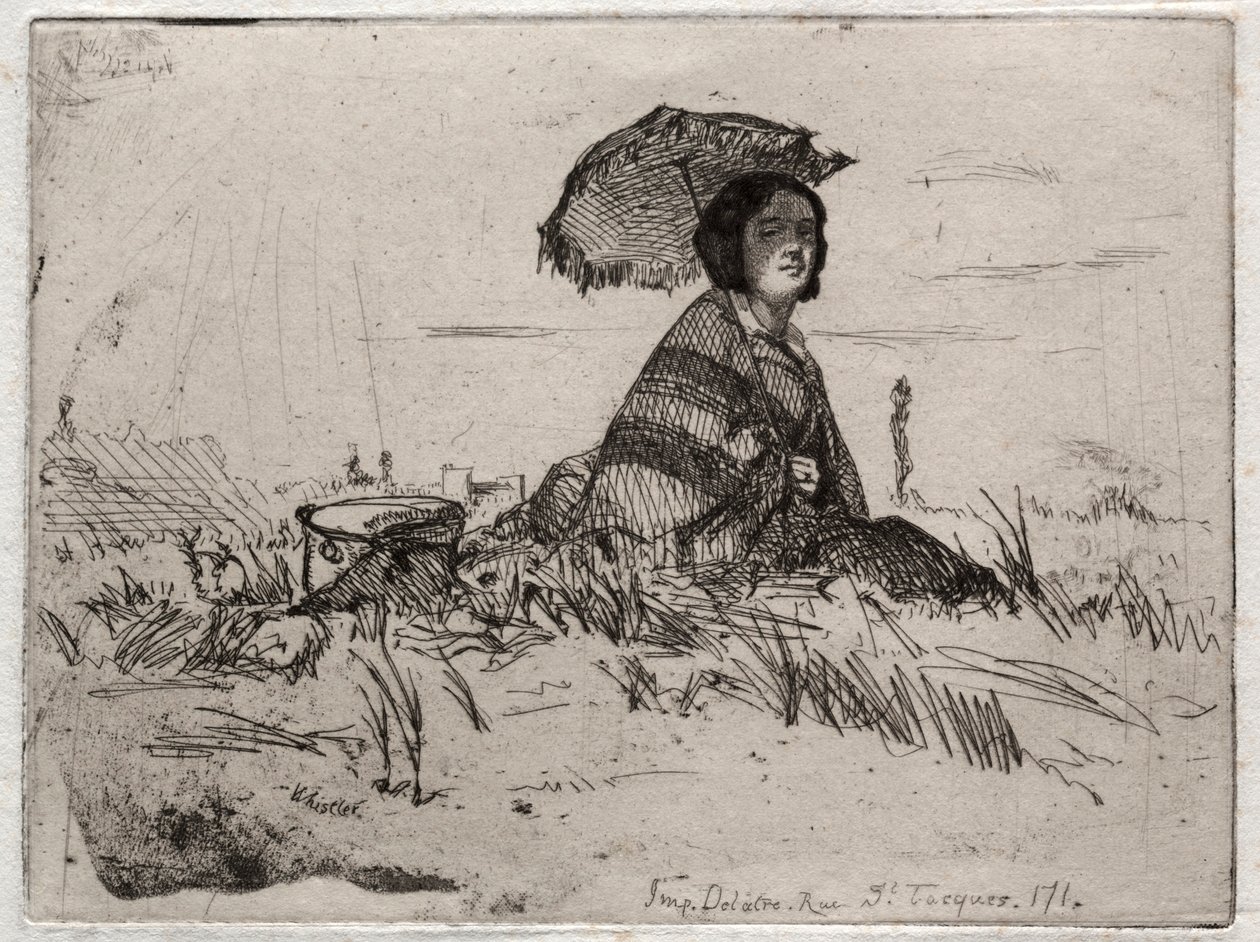 Dodici Incisioni dalla Natura: En Plein Soleil, 1858 da James Abbott McNeill Whistler