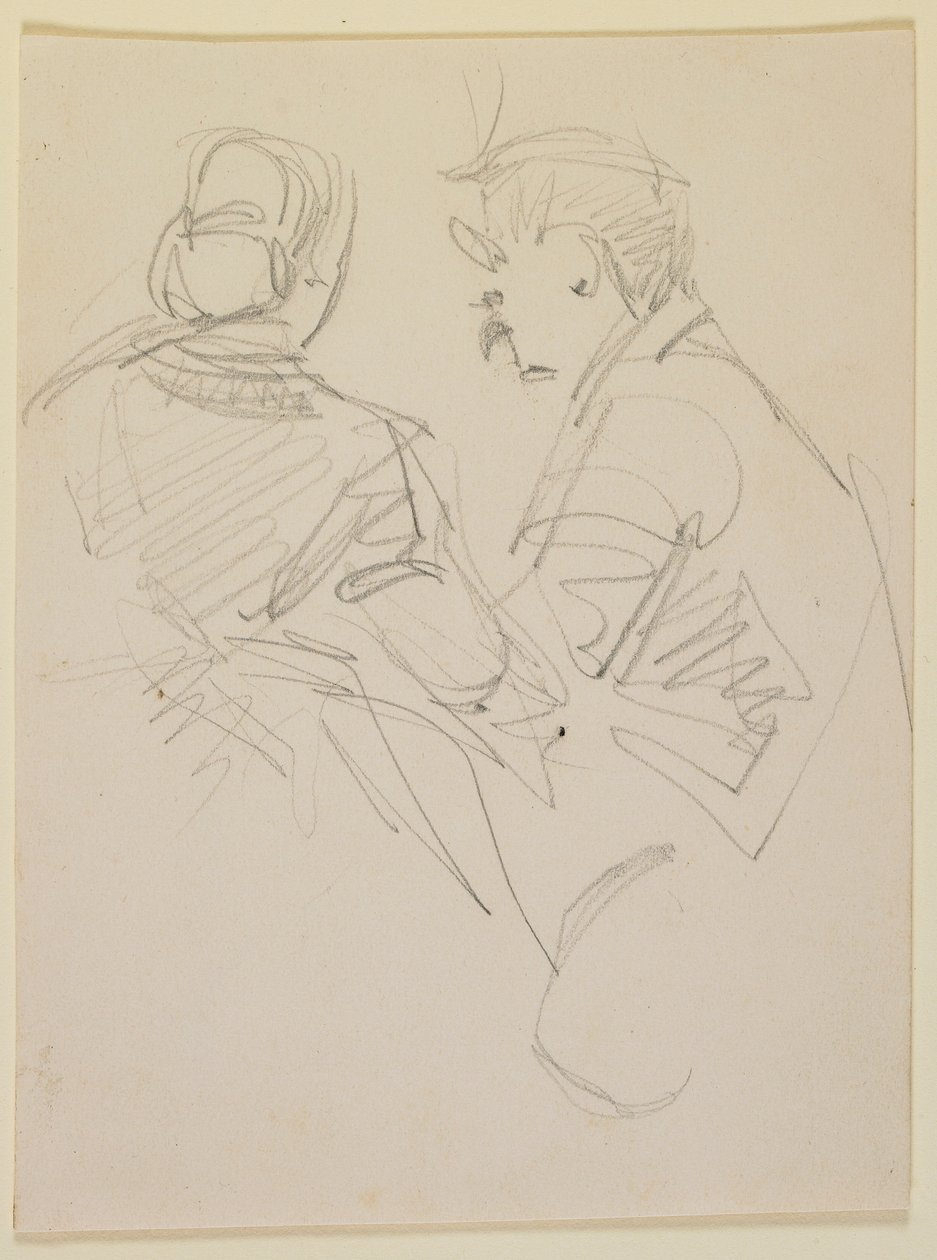 Due figure, 1858 da James Abbott McNeill Whistler