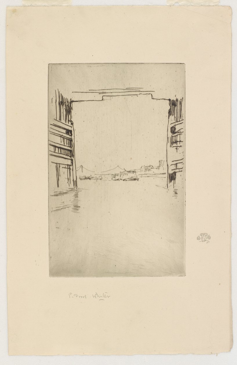 Sotto il vecchio ponte di Battersea, 1879 da James Abbott McNeill Whistler