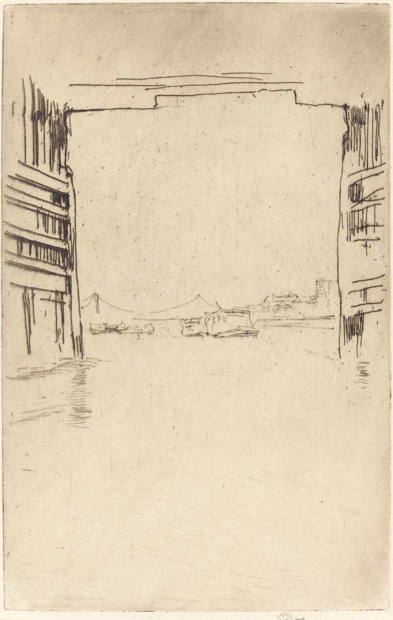Sotto il vecchio ponte di Battersea, 1879 da James Abbott McNeill Whistler