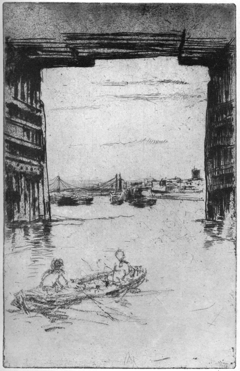Sotto il Vecchio Ponte di Battersea, 1879 da James Abbott McNeill Whistler
