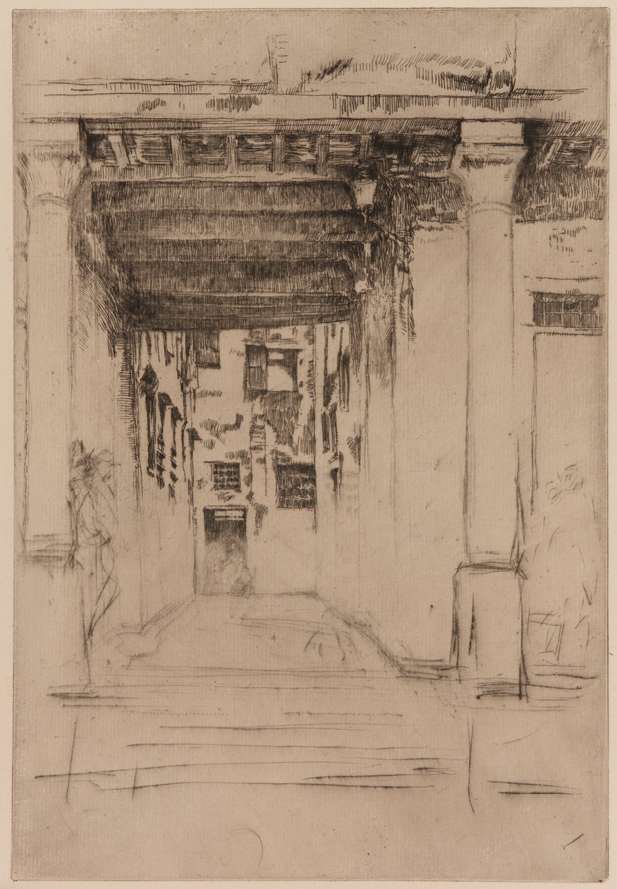 Corte veneziana, 1879-1880 da James Abbott McNeill Whistler