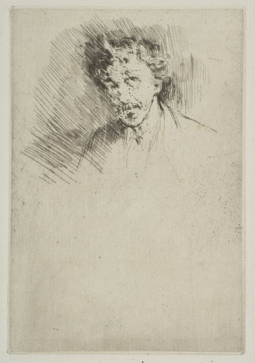 Whistler con il ciuffo bianco, 1879 da James Abbott McNeill Whistler