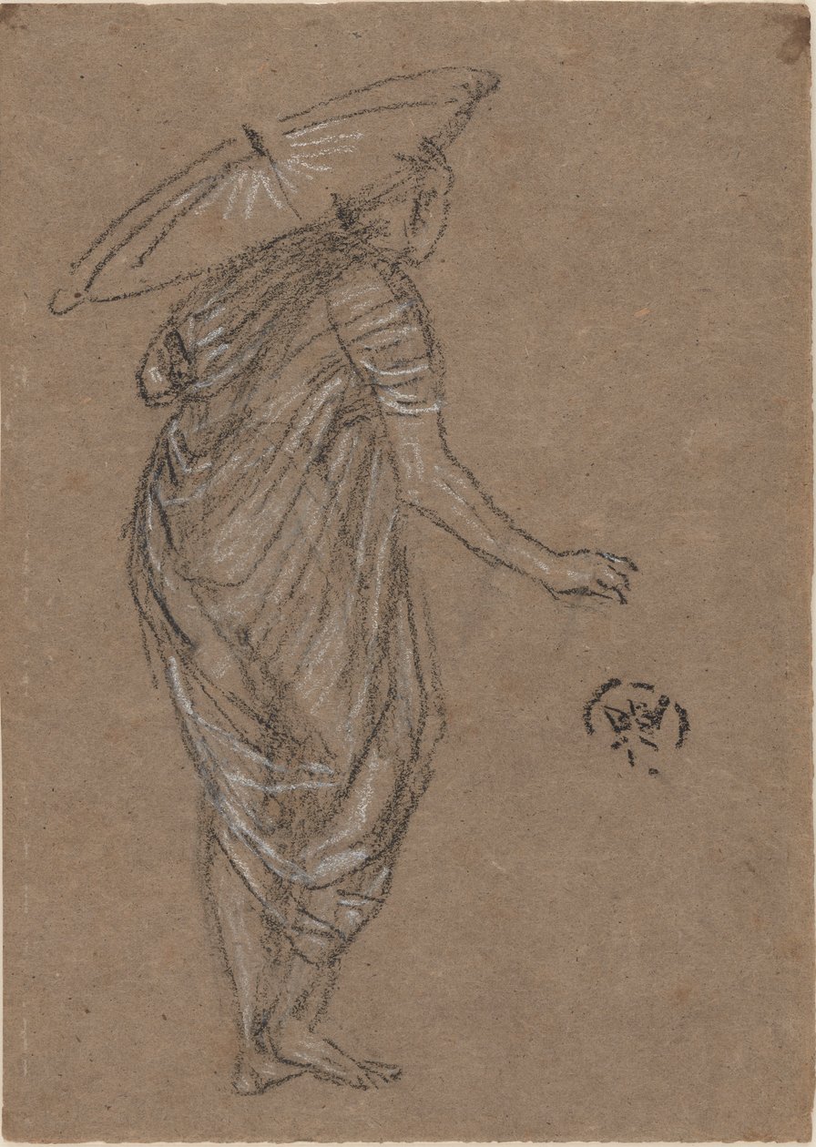 Donna con parasole, 1870-1873 da James Abbott McNeill Whistler