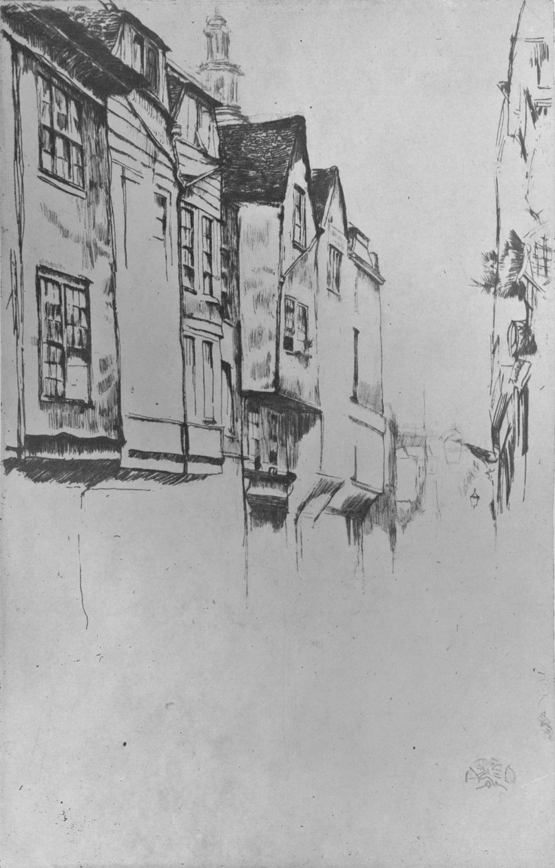 Wych Street, 1877 da James Abbott McNeill Whistler