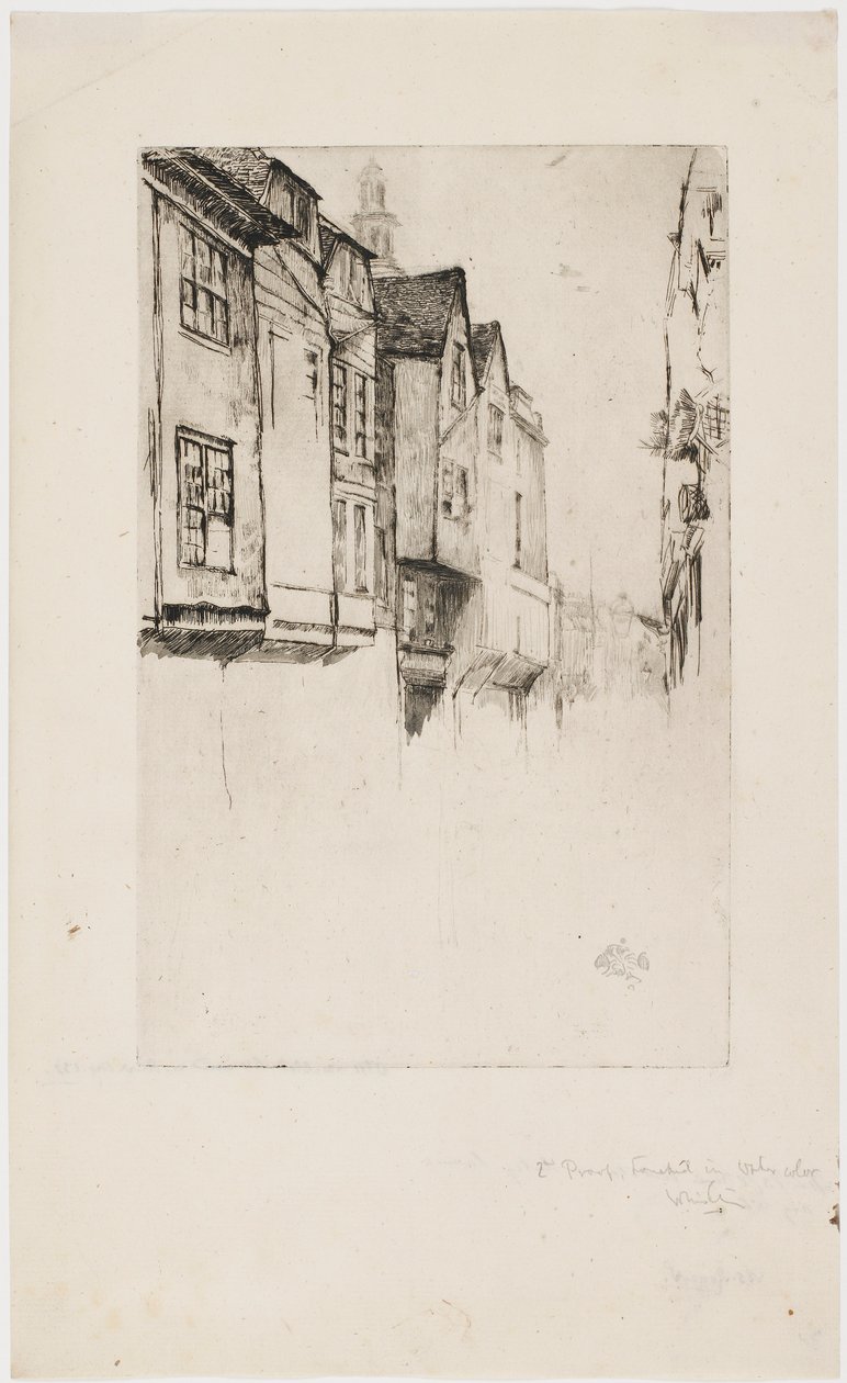 Wych Street, Londra, 1877 da James Abbott McNeill Whistler