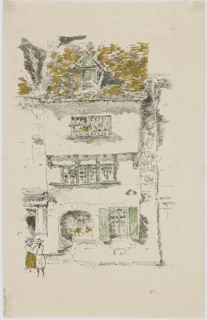 Casa gialla, Lannion, 1893 da James Abbott McNeill Whistler