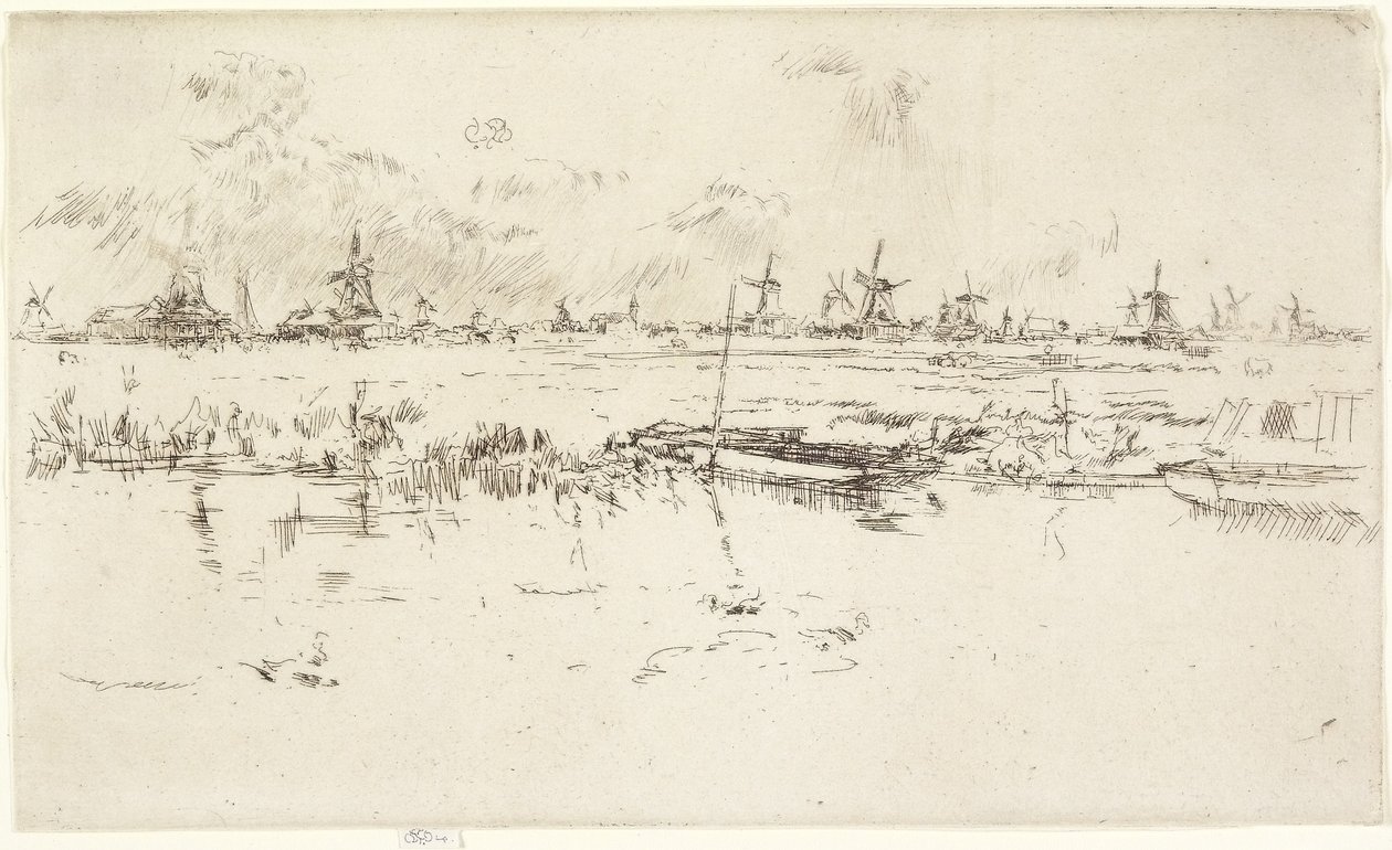 Zaandam, 1889 da James Abbott McNeill Whistler