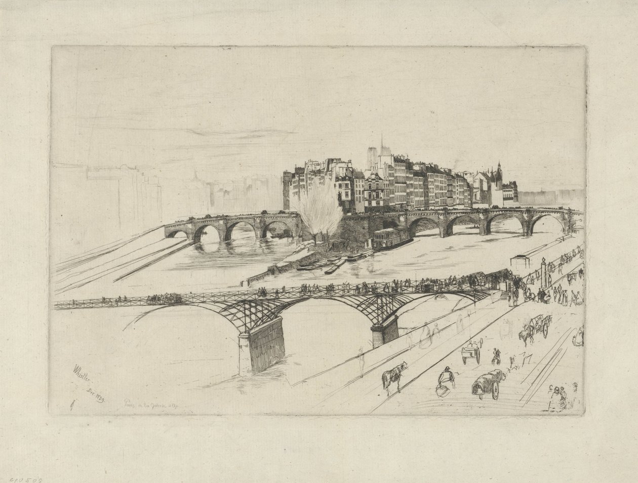 Île de la Cité da James Abbott McNeill Whistler